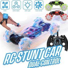 DWI 2020 Newest 360 stunt rolling twisting climbing car Watch double sided gesture control stunt rc car